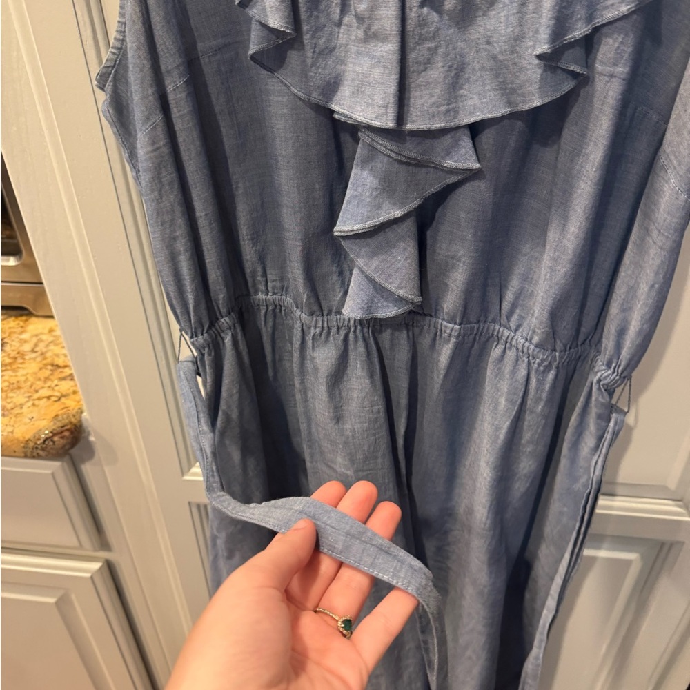 LOFT Chambray Blue dress - Picture 2 of 5